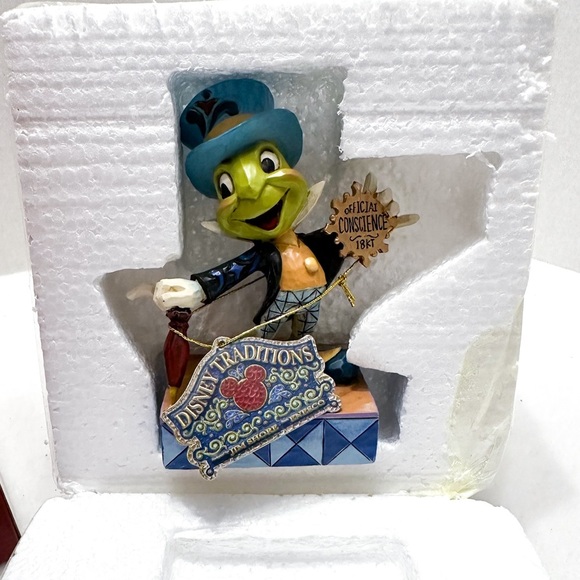 NIB Disney Traditions Jim Shore Jiminy Cricket Figurine Official Conscience 1897 - Picture 4 of 14